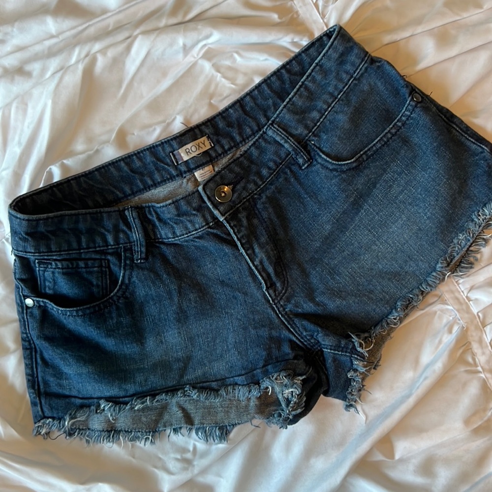 Short, frayed Roxy shorts
